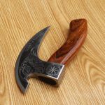 Premium Hand Forged Viking Pizza Axe Cutter Slice in Style